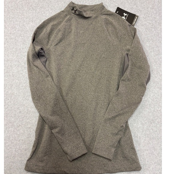 Under Armour Tops - Under Armour ColdGear Fitted Mock Neck Long Sleeve Top Gray 1368702 Women Medium